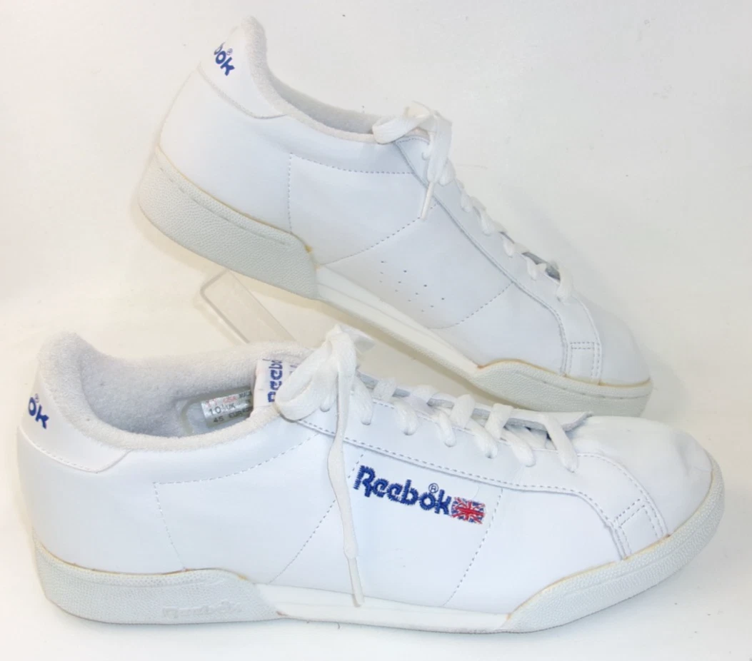 Vintage 1980s Reebok Newport White Leather Classic Men display picture 2