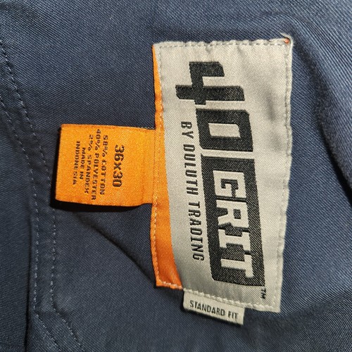 Duluth Trading 40 Grit Cargohose Erwachsene 36x30 Zimmermann Wandern Outdoor Herren grau - Bild 3 von 10