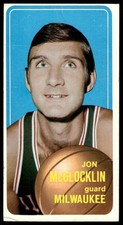 1970 TOPPS JON MCGLOCKLIN 139 FAIR BASKETBALL MILWAUKEE BUCKS