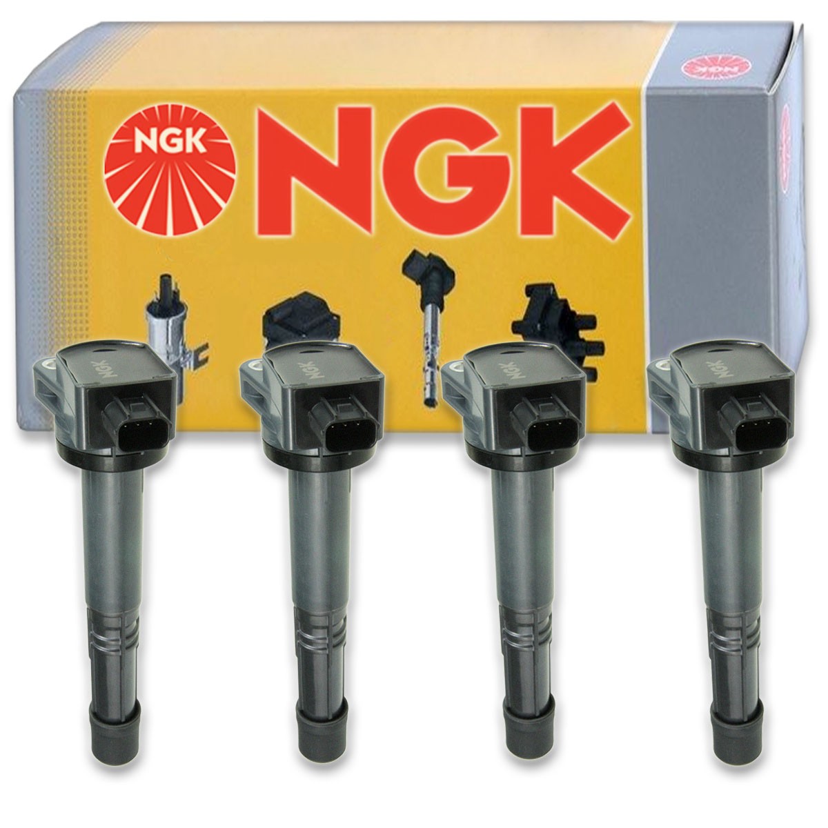 4 pcs NGK Ignition Coil for 2012-2015 Honda Civic 2.4L L4 - Spark Plug Tune bu