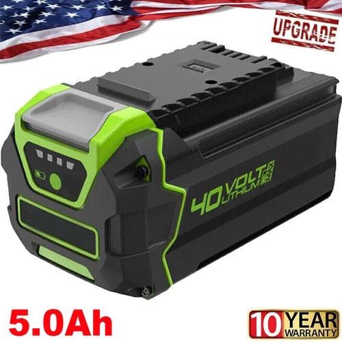 40V 5Ah For Greenworks G-MAX Lithium Battery 29472 29462 29252 20202 40 Volt
