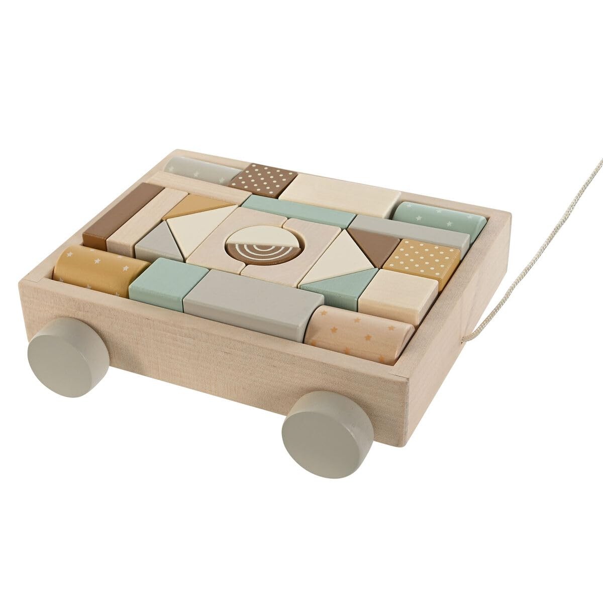 Wooden Game Home Esprit Yellow Brown Natural Mint Toy NUOVO