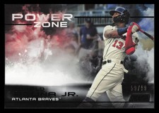 2019 Stadium Club Power Zone Black #PZ-15 Ronald Acuña Jr. /99 Baseball Card
