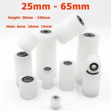 25mm - 65mm Nylon Roller Wheel Plastic Bearing CNC Guiding Wheel Flat Belt Idler