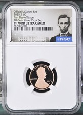 2025 S Lincoln Penny Cent 1c Ngc Pf70 Rd Ultra Cameo & First Day Of Issue - Fdi 