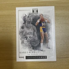Kareem Abdul-Jabbar 2016-17 Panini Impeccable 66/99 Lakers #47