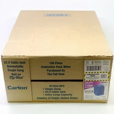 QTY 100 Carlon 1-Gang 22 cu. in. PVC New Work Electrical Switch and Outlet Box
