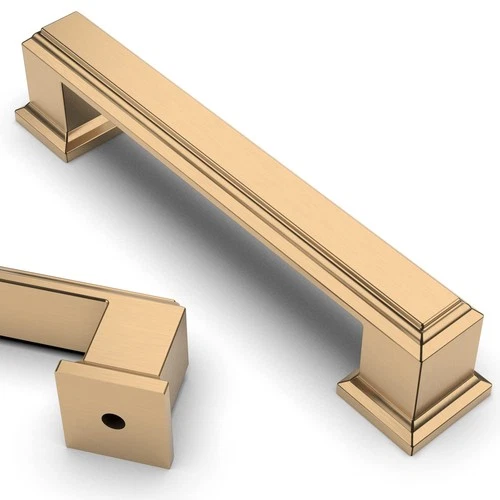 9BUILD 10 Pack 96mm Champagne Bronze Cabinet Pulls and Handles - Bronze Drawer &