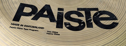 PAISTE 18" Signature Heavy China 1439g Używany Vintage Niesamowity kształt - Zdjęcie 7 z 7