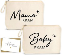 Kosmetiktasche FüR Werdende MüTter 2Pcs Mit GrußKarte Babyparty Geschenk Geburt