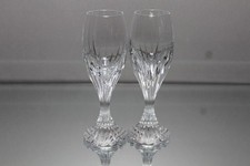Two 2 Baccarat France Massena Crystal Cordial Glass 5  " 2 oz DISCONTINUED MINT
