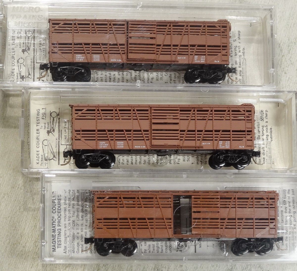 , Undecorated, Three Cars Available