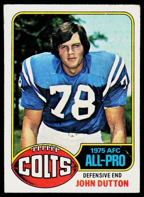 John Dutton, 1976 Topps, #130, Baltimore Colts,