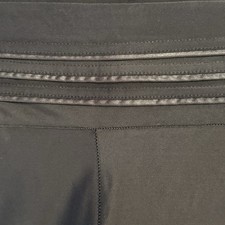 Women's Black Ankle Leggings Solid Regular Stretch Elastic Waist Comfortable Fit