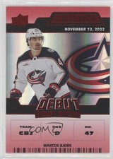 2022 Upper Deck Credentials Debut Ticket Access Red /299 Marcus Bjork #125 8l6