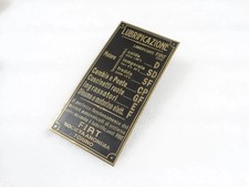 2X PIASTRA IN RAME COMPATIBILE CON AUTO FIAT VINTAGE #V268-7