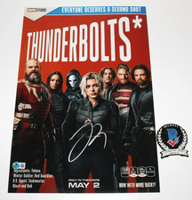 LEWIS PULLMAN SENTRY SIGNED THUNDERBOLTS 12x18 MOVIE POSTER 1 AVENGERS BECKETT