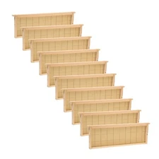 Beekeeping Medium Beehive Frame, Wired Beeswax Foundation, Amish Made Set of 10