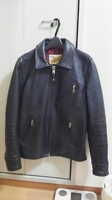 Vanson Arrow's B&Y Custom Shot Leather Jacket Black 36  Excellent