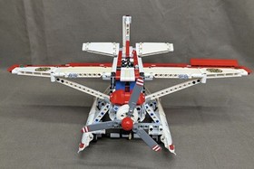 Lego Technic Fire Sea Plane 42040 - missing "water" - 99% complete