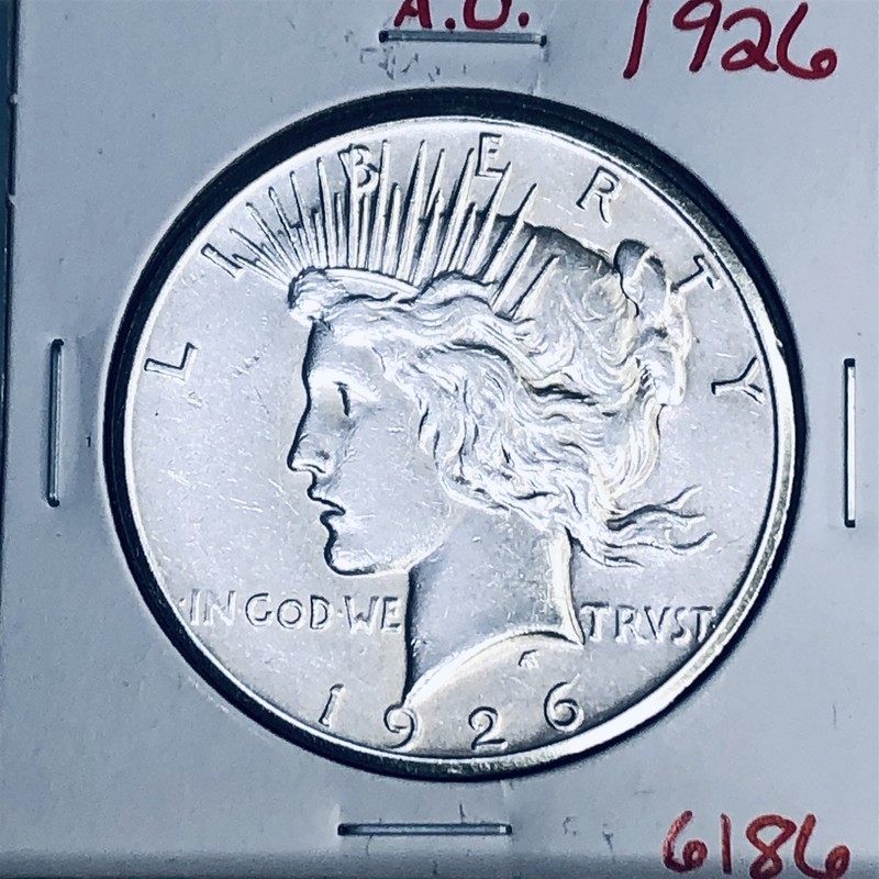 1926 P PEACE SILVER DOLLAR HI GRADE GENUINE U.S. MINT RARE COIN 6186