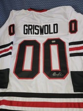 Chevy Chase Hand Signed Christmas Vacation Hockey Jersey/Beckett - COA