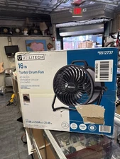 16" High-velocity Drum Air Circulator Fan 2800 CFM Large Airflow Turbo Floor Fan