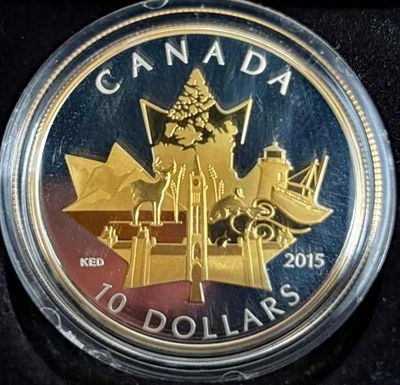 Canada 2015 Celebrating Canada with Gold Plating - Bild 1 von 3