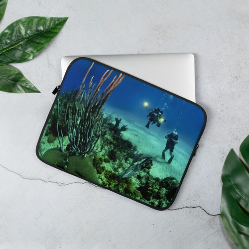 Scuba Divers Ocean Reef Blue Lap Top Laptop Sleeve Cover Case Tauchen - Bild 1 von 3