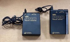 AZDEN WM-PRO WIRELESS TRANSMITTER  WR-PRO WIRELESS RECEIVER- USED.