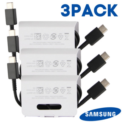 3Pack USB-C To USB-C Cable PD Fast Charger Lot For Samsung Android Charging Cord