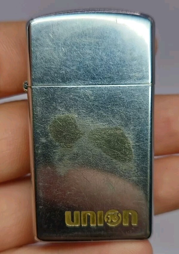 Zippo Slim Vintage 1969 Chrome Lighter Union 76 Gas Station | eBay