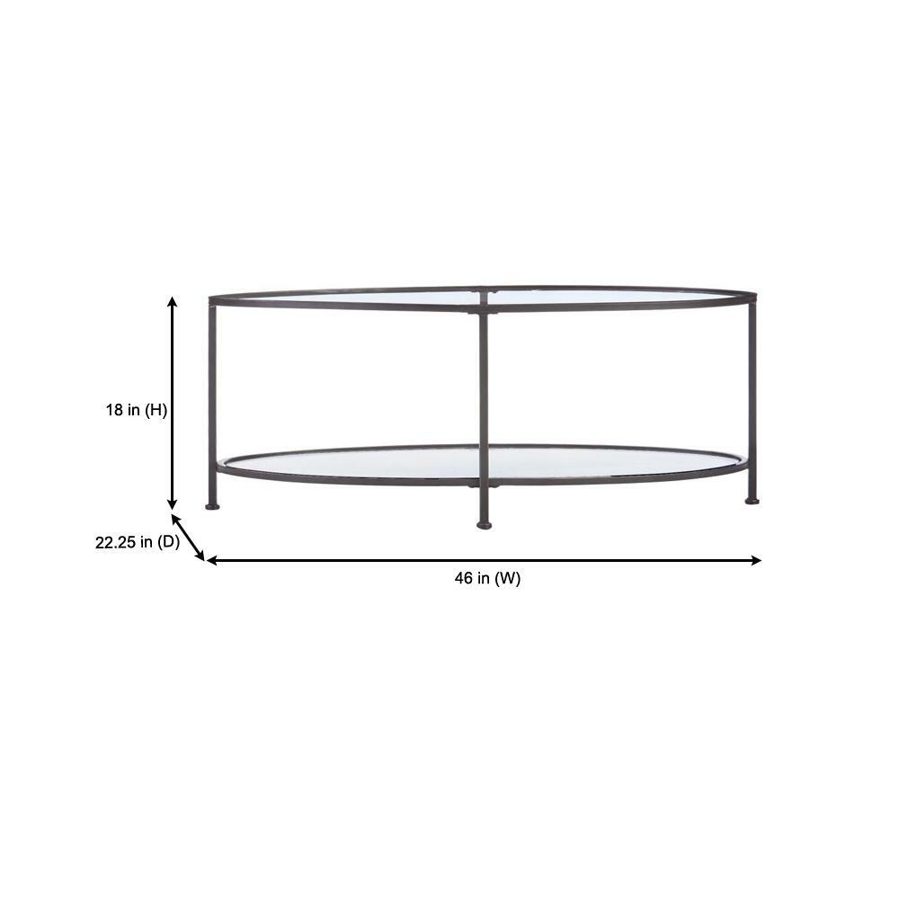 Bella Coffee Table Living Room Modern Shelf Round Metal Glass Top Furniture eBay