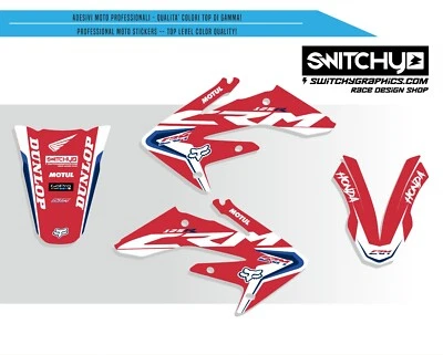 SWITCHY GRAPHICS Kit adesivi grafiche compatibili con HONDA HM CRM 125 2T 2006 - 2018 CRYSTAL