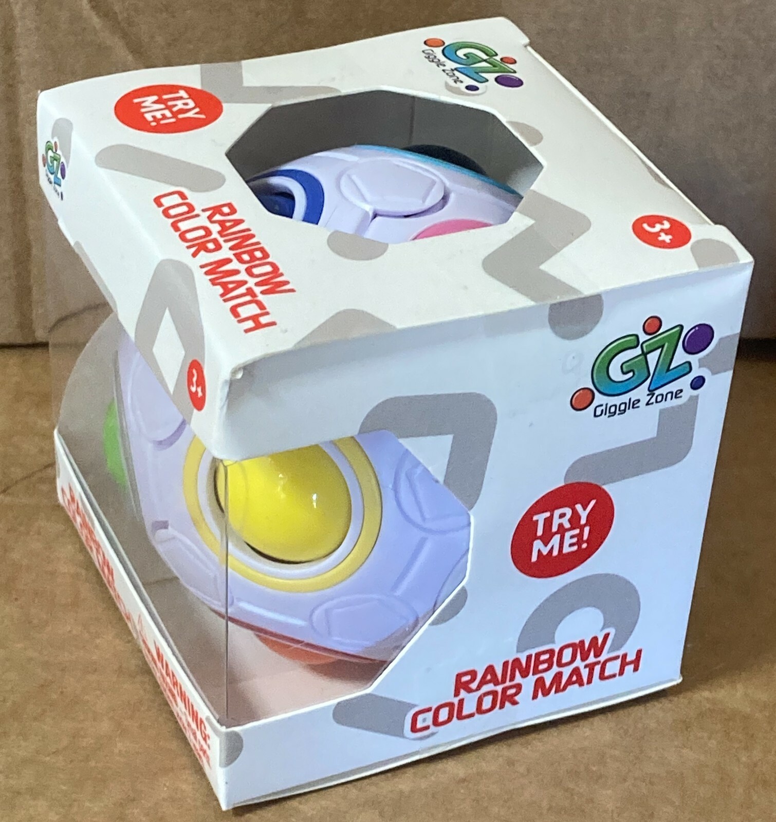 Giggle Zone Rainbow Color Match Puzzle Ball Novelty Toy NEW