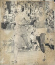 1972 Jeff Bannister & Jeff Bennett in Olympic Decathlon Tryouts Press Photo