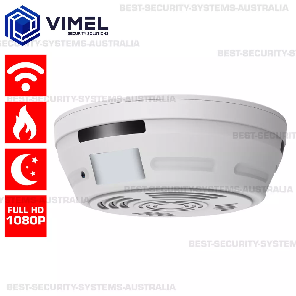 Smoke detector sales security camera wireless