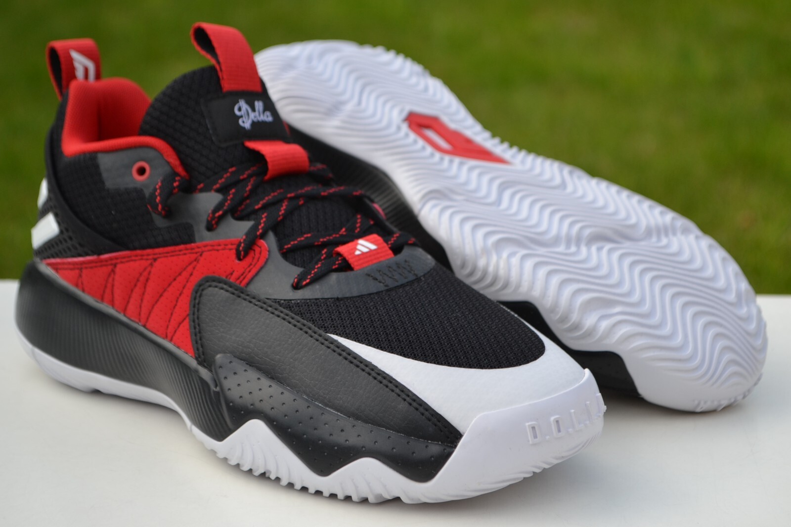ADIDAS Men Basketball Trainers DAME CERTIFIED Red / Black UK 8.5 /42 2/3 RRP £85 image 4