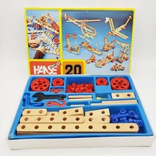 Hanse Tec 3 Wooden Building Playset 84 Pieces 20 Vintage 90s Made In Denmark