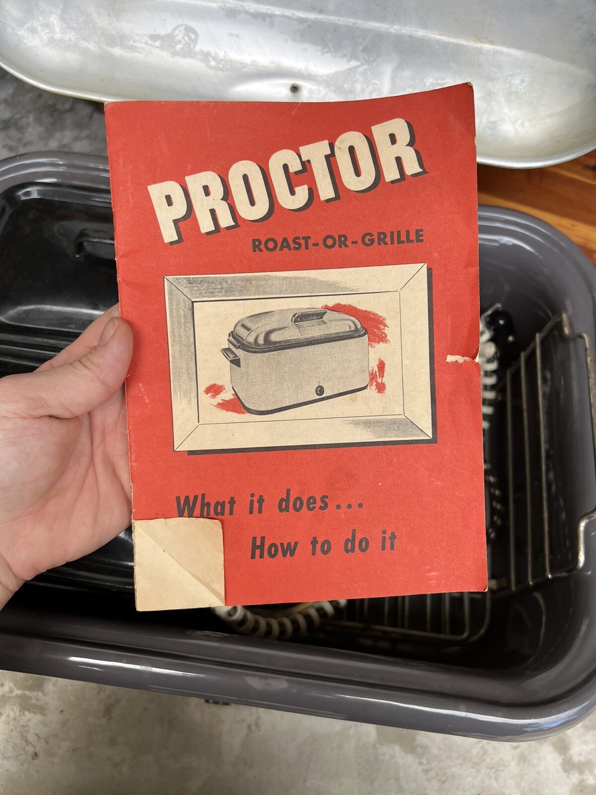 Vintage Roaster Proctor WORKS With Original Manual Recipe Book eBay
