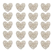 2.75 Inch 70MM Heart Rattan Ball Sepakraga Vase Filler Ball Craft Photo Shoot...