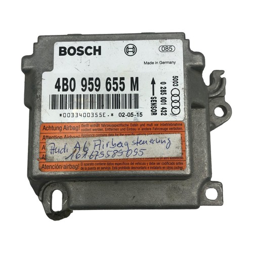 Audi A6 S6 C5 Airbag Control Unit ECU Steuergerät Bosch 4B0959655M / 0285001432