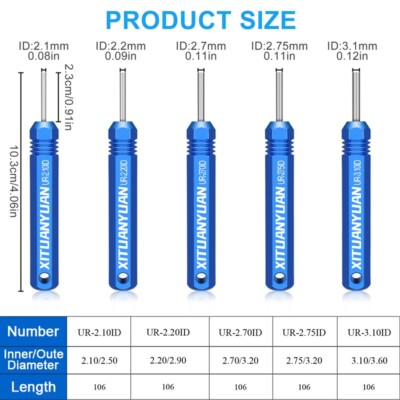 5x Pin Extractor Tool Terminals Removal Tools for JST / AMP .062'' / Molex .062''