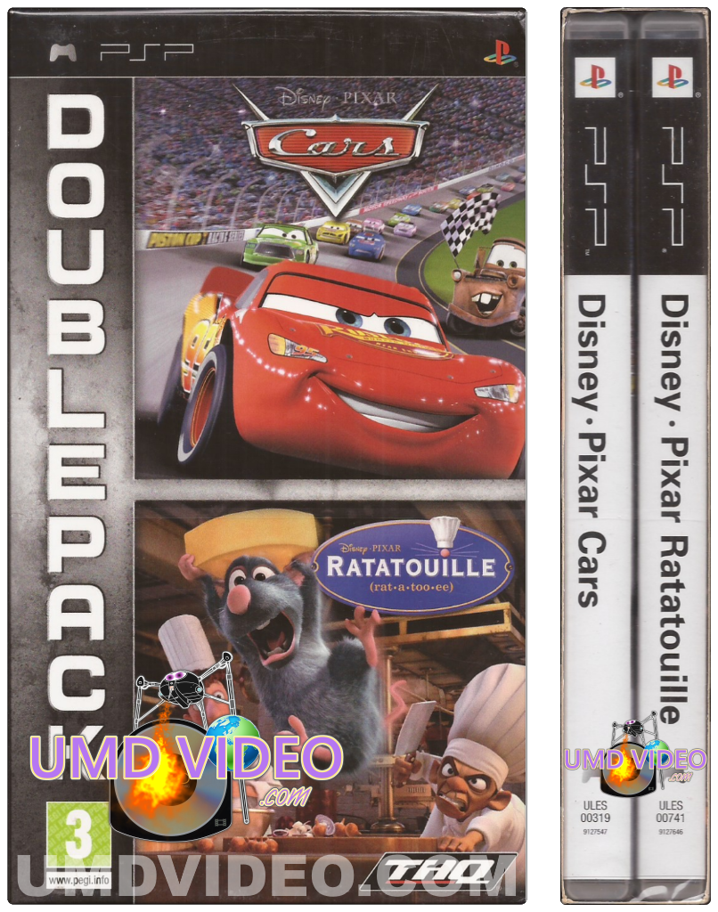 PSP UMD Game Pack - Double Pack - Disney PIXAR - Cars