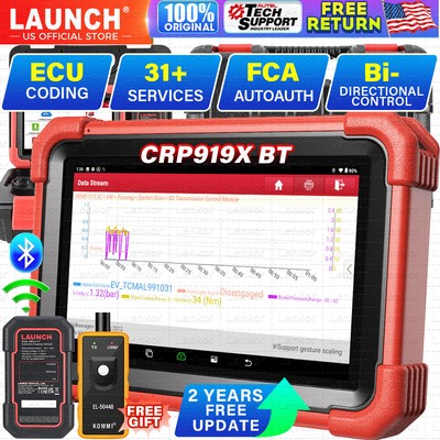 LAUNCH CRP919X BT PROS V+ Elite Car Diagnostic Scanner Tool All System Coding