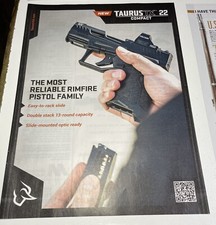 TAURUS TX22 .22LR "COMPETITION READY"..1-PAGE SALES Ad 2457