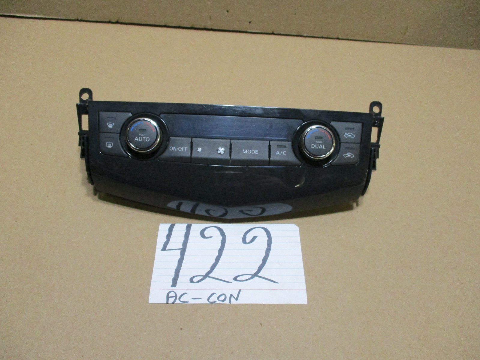 13 14 15 Nissan Altima AC and Heater Control Used Stock #422-AC 