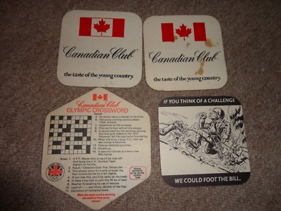 Bierdeckel Tropfuntersetzer CANADIAN CLUB CC Whisky Bourbon Restposten selten Beam Suntory