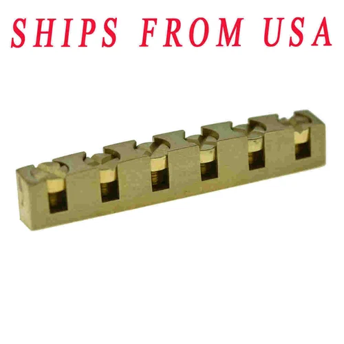 Quality 43mm Length Height Adjustable Guitar Nut Brass Guitar Nut for Gibson LP