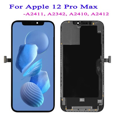 IPhone 12 Pro Max LCD Screen Replacement Kit - Full Assembly With Tools & Adhesive For DIY Repair